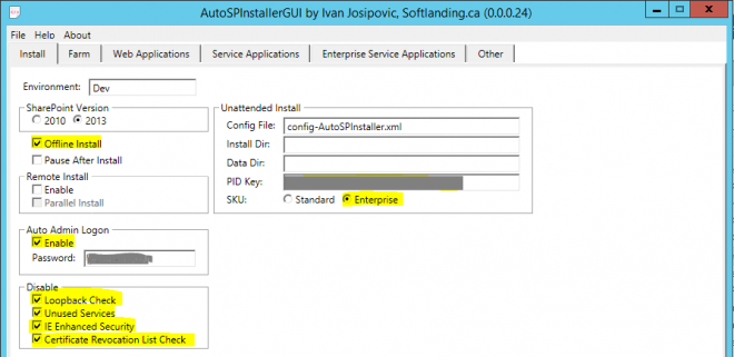Install SharePoint 2013 SP1 using AutoSPInstaller | Jonas Widriksson