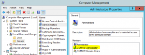 add domain admin as local admin