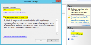 sharepoint 2013 kerberos iis windows auth configuration advanced