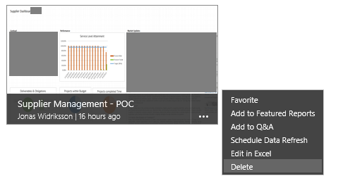 power bi not possible disable report