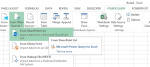 import office 365 sharepoint list power query