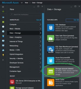 azure create storage account
