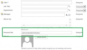 sharepoint mysites user profile properties