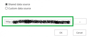 ssrs data source url sharepoint